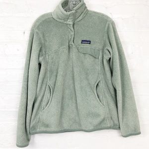 Patagonia Retool Snap Pullover Sage Fleece Jacket M